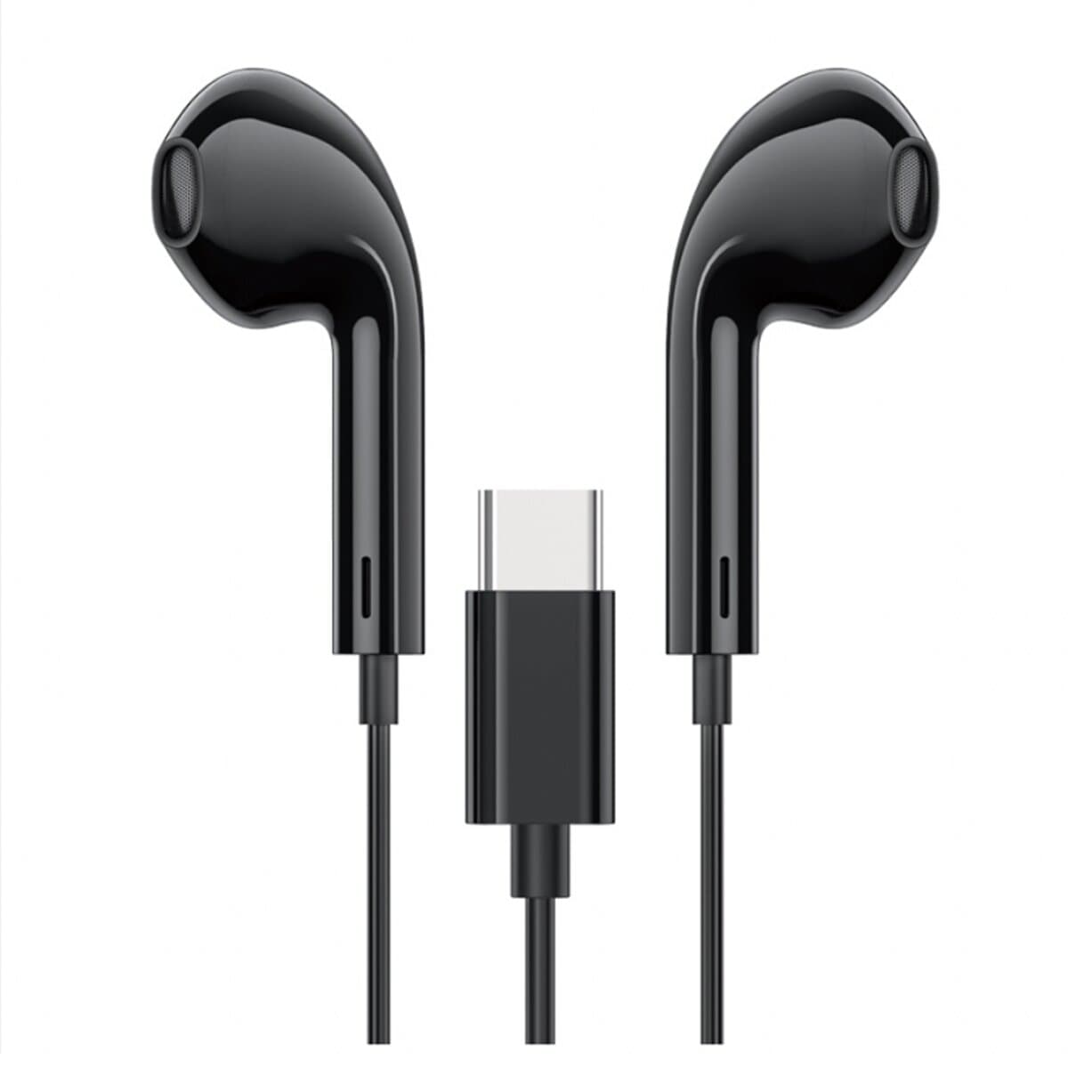 Провідні навушники з мікрофоном HOCO M101 Crystal joy Type-C wire-controlled digital earphones 1.2м Black