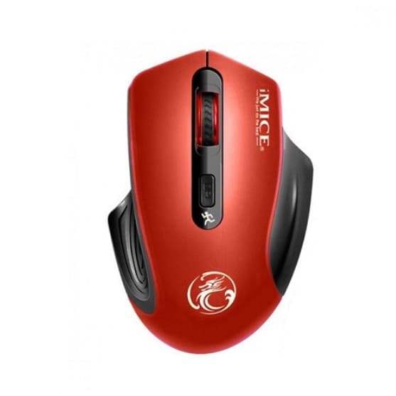 Бездротова тиха мишка iMice G-1800 Silent 2000dpi 2xAAA Red (424467)