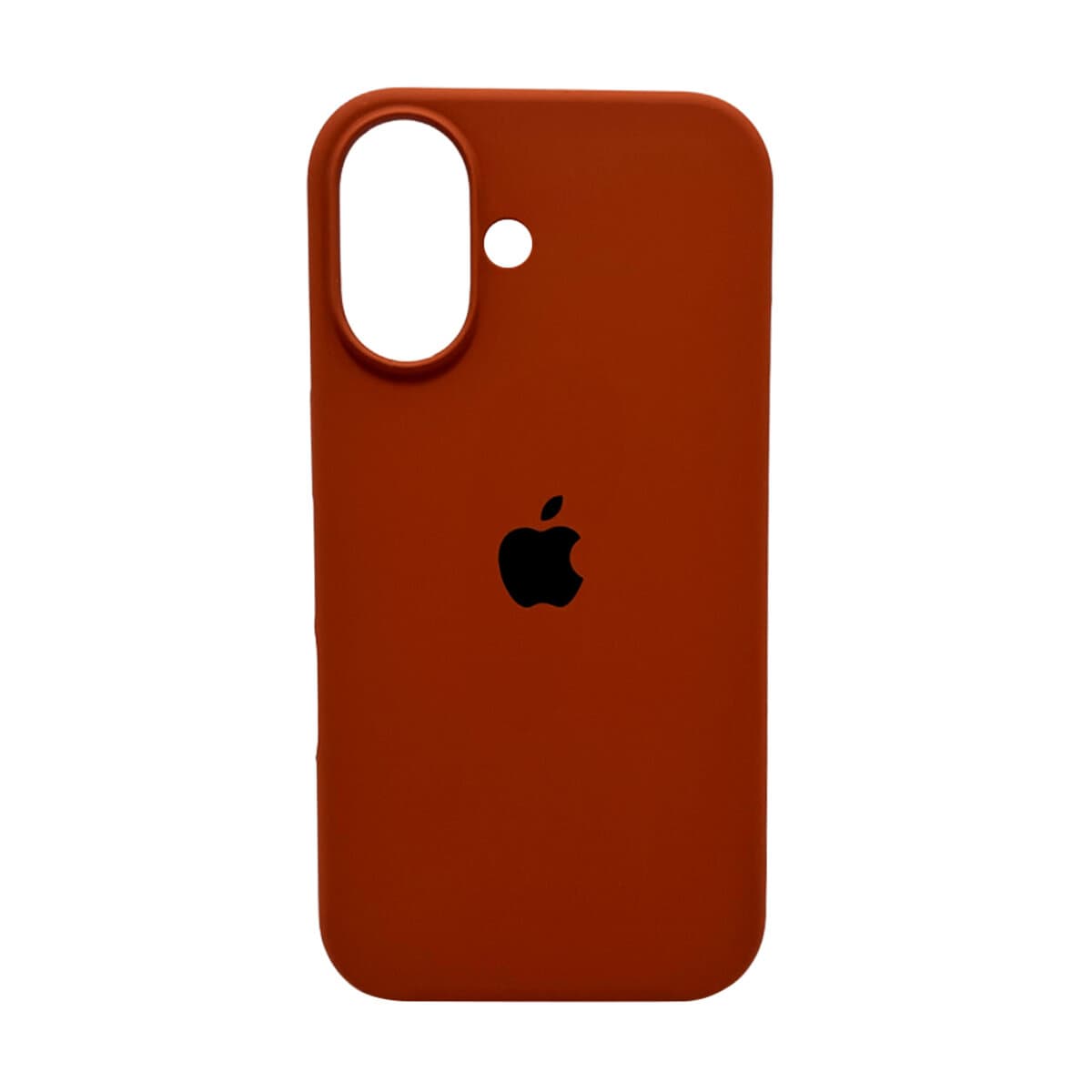 Защитный чехол-накладка Silicone Full Case AA Open Cam для Apple iPhone 16 Saddle Brown (FullOpenAAi16-42)