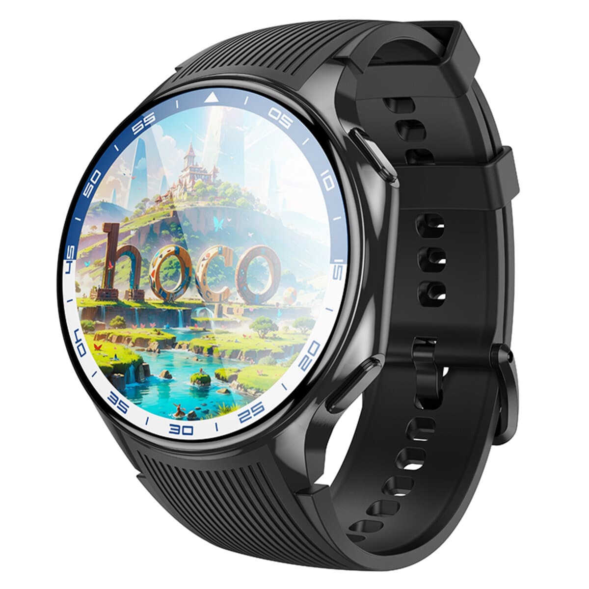 Смарт-годинник HOCO Y24 AMOLED Smart sport watch call version 1.43'' BT5.3 390mAh Black
