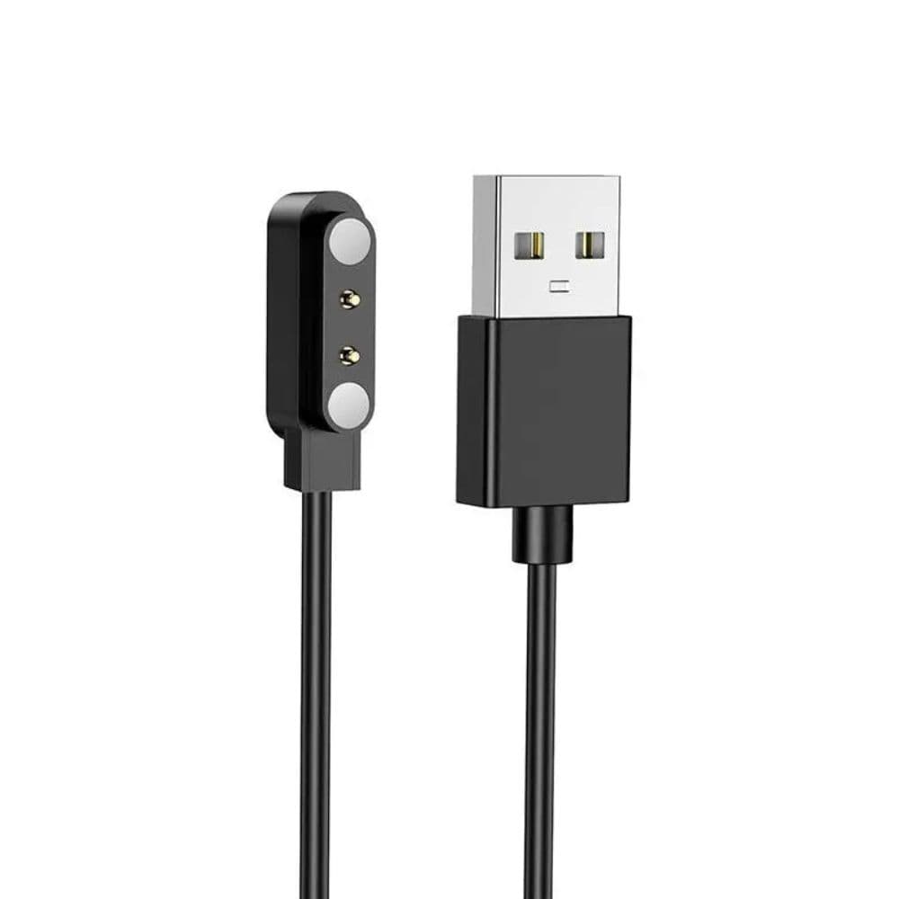 Зарядное устройство для смарт-часов HOCO Y34/Y37/Y41 Smart sports watch charging cable USB 60 см Black