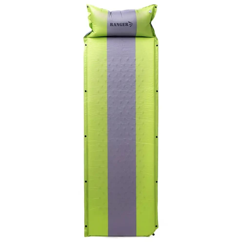 Самонадувний килимок Ranger Tibet RA6632 3х195х60см Green-Grey