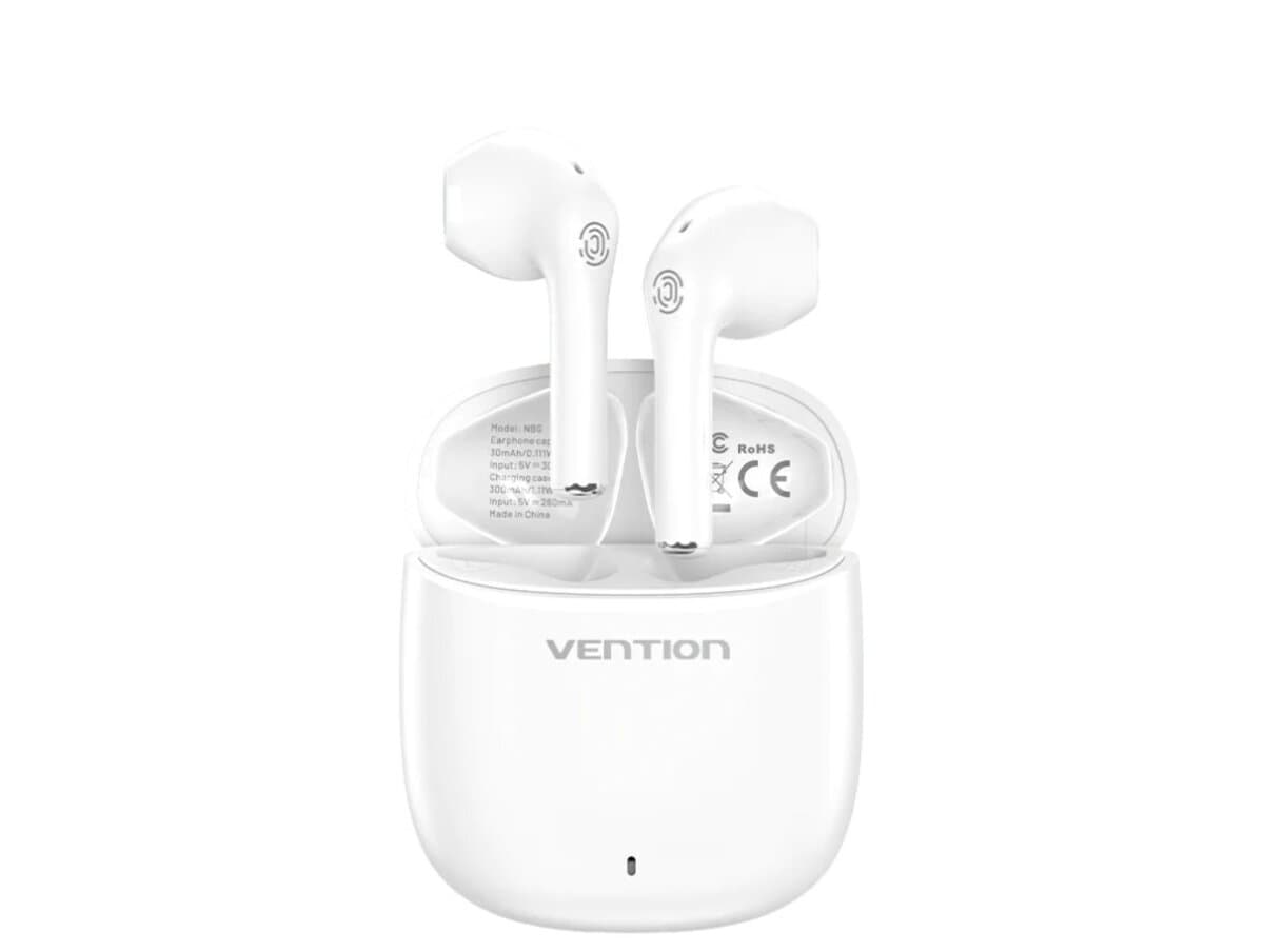 Беспроводные наушники Vention Elf Earbuds E02 BT5.3 IPX4 300mAh White (NBGW0)