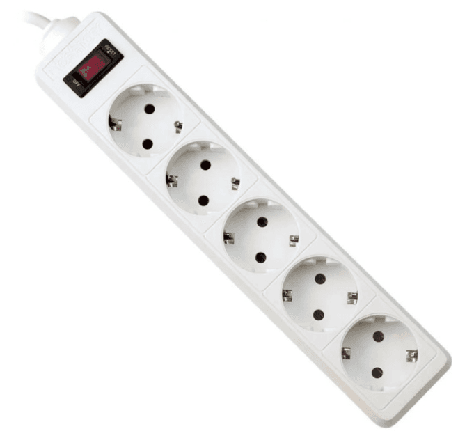 Мережевий фільтр Power filtr Defender ES 5 розеток 5м White (994830)