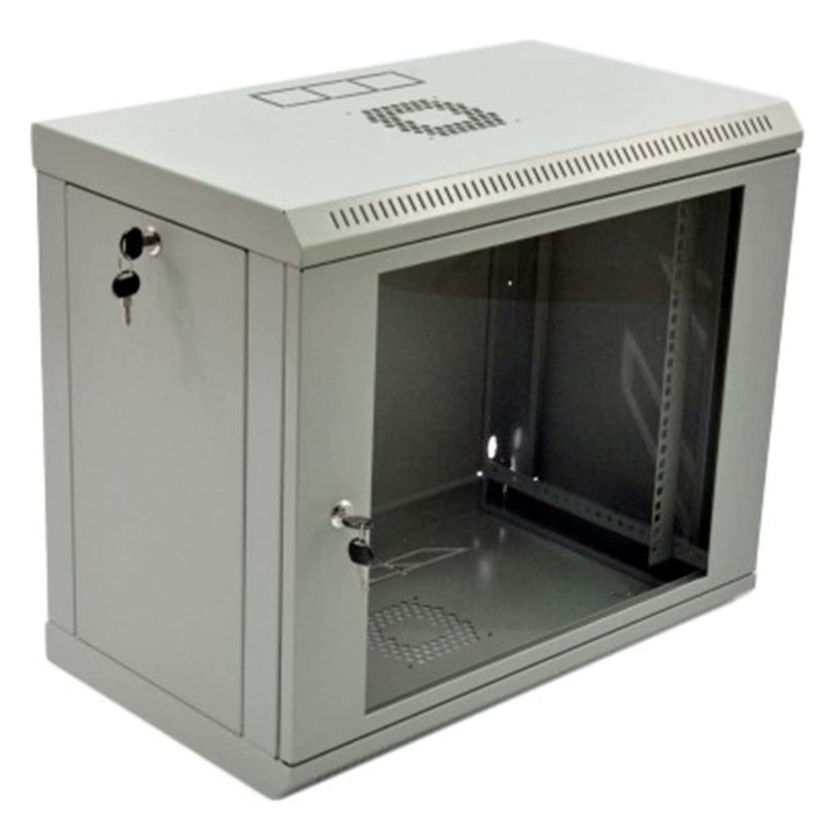 Шафа настінна серверна 19» 9U 600х350х507мм до 50кг Grey (UA-MGSWL935G)