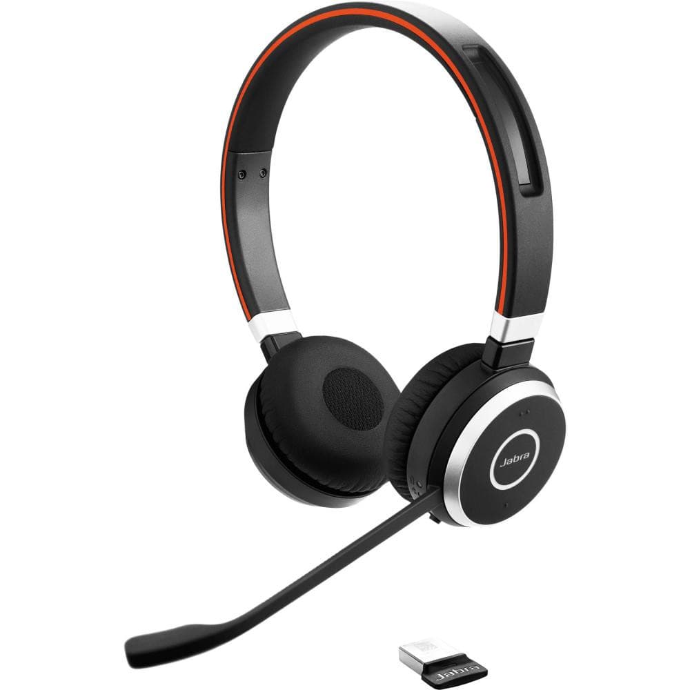 Бездротові навушники гарнітура для комп'ютера Jabra EVOLVE 65 MS Stereo із зарядною базою Black (6599-823-399)