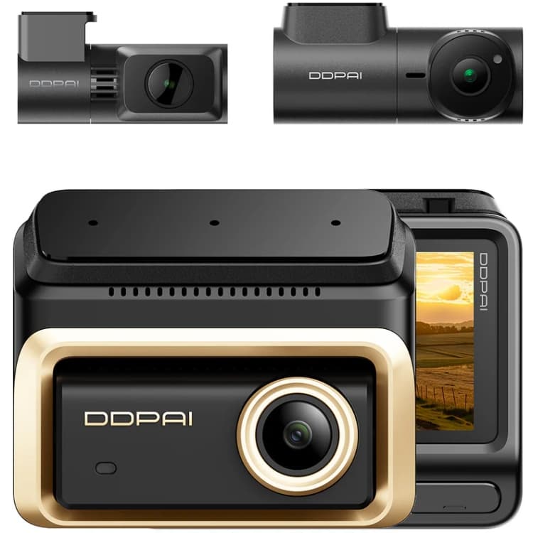 Автомобільний відеореєстратор DDPAI Dashcam Z90T камера заднього виду камера салону 3'' 3840x2160 Black