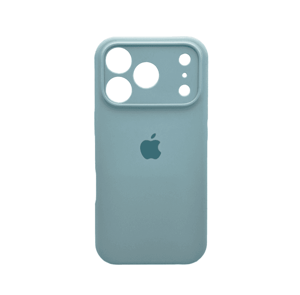 Защитный чехол-накладка Silicone Full Case AA Camera Protect для Apple iPhone 17 Pro Max Mist Blue (FullAAi17PM-27)
