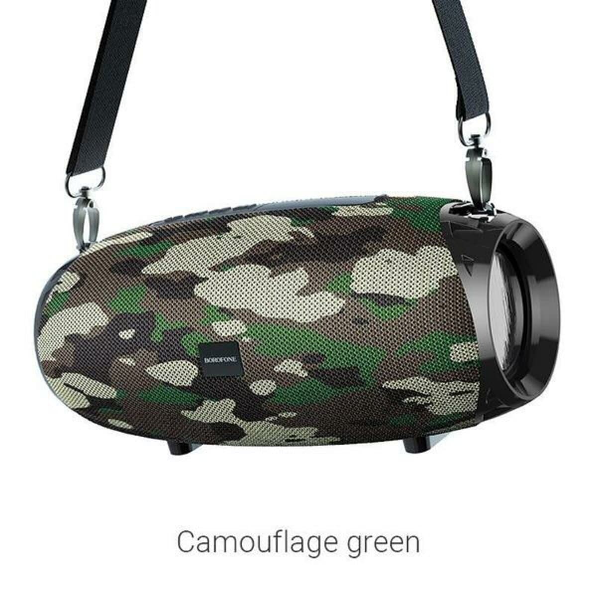 Беспроводная портативная колонка BOROFONE BR12 Amplio sports wireless speaker BT5.0 1200mAh Camouflage Green (BR12CG)