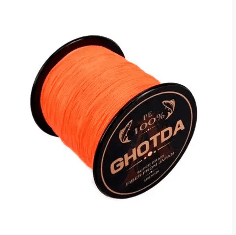 Плетений рибальський шнур GHOTDA 150м 0.23мм 12.7кг 4 жили Orange (318316)