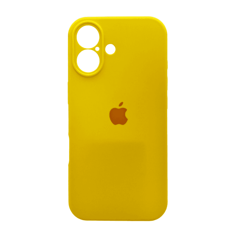 Захисний чохол-накладка Silicone Full Case AA Camera Protect для Apple iPhone 17 Canary Yellow (FullAAi17-33)
