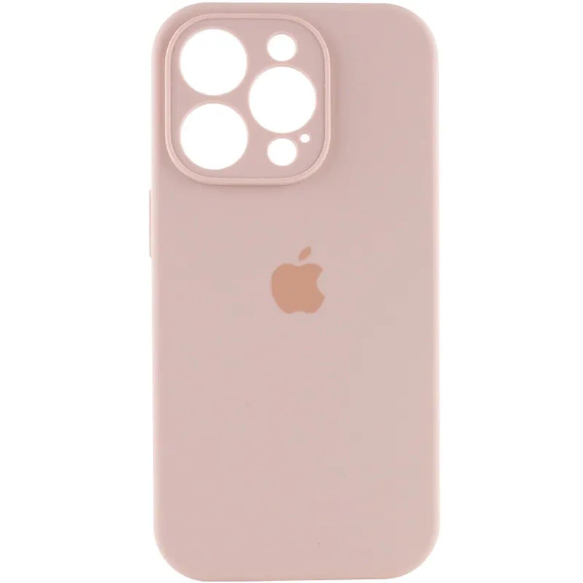 Захисний чохол-накладка Silicone Full Case AA Camera Protect для Apple iPhone 16 Pro Pink Sand (FullAAi16P-15)