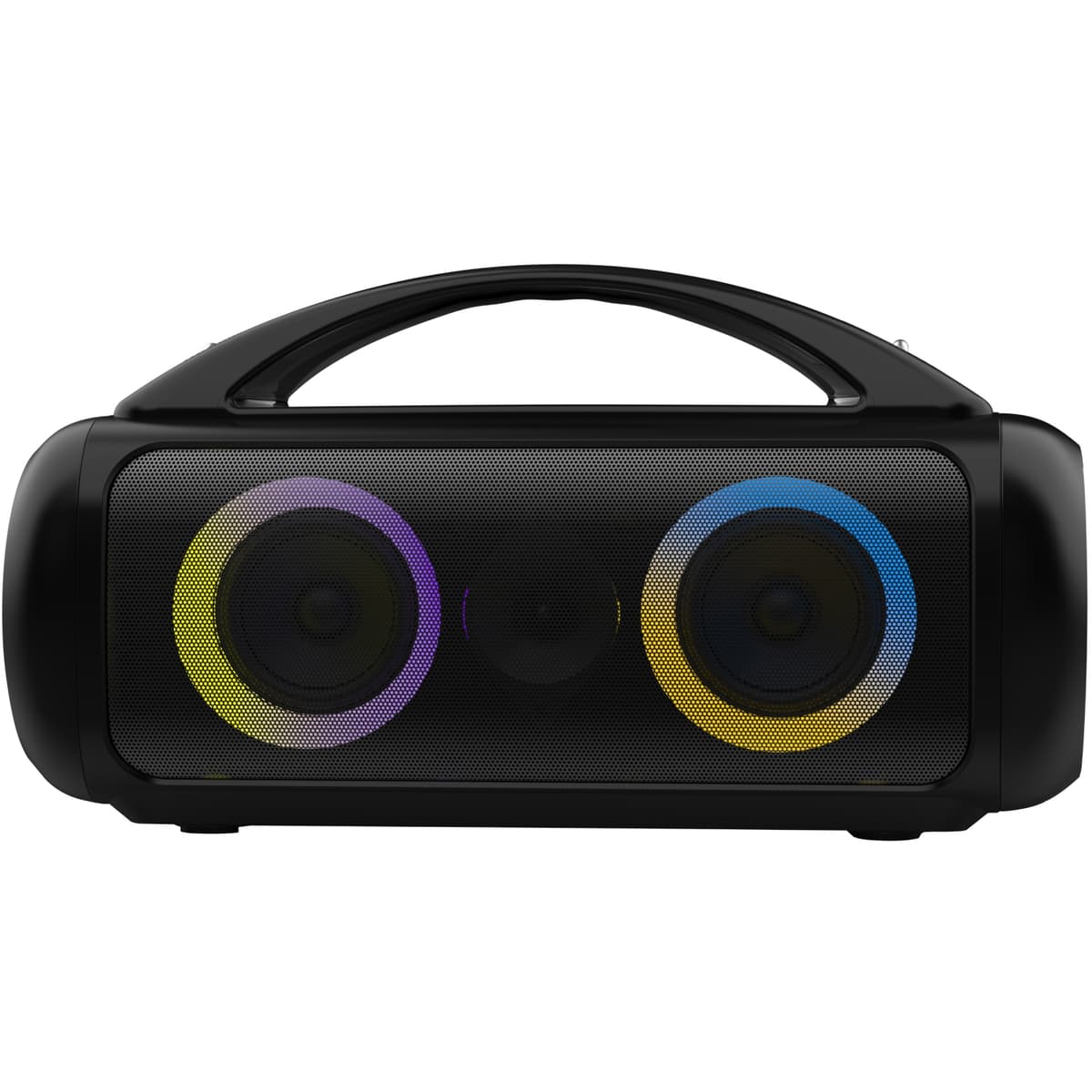 Бездротова портативна колонка з мікрофоном Media-Tech 60W 1.0 Bluetooth AUX microSD MP3 USB караоке MP3 USB RGB Black (MT3184)