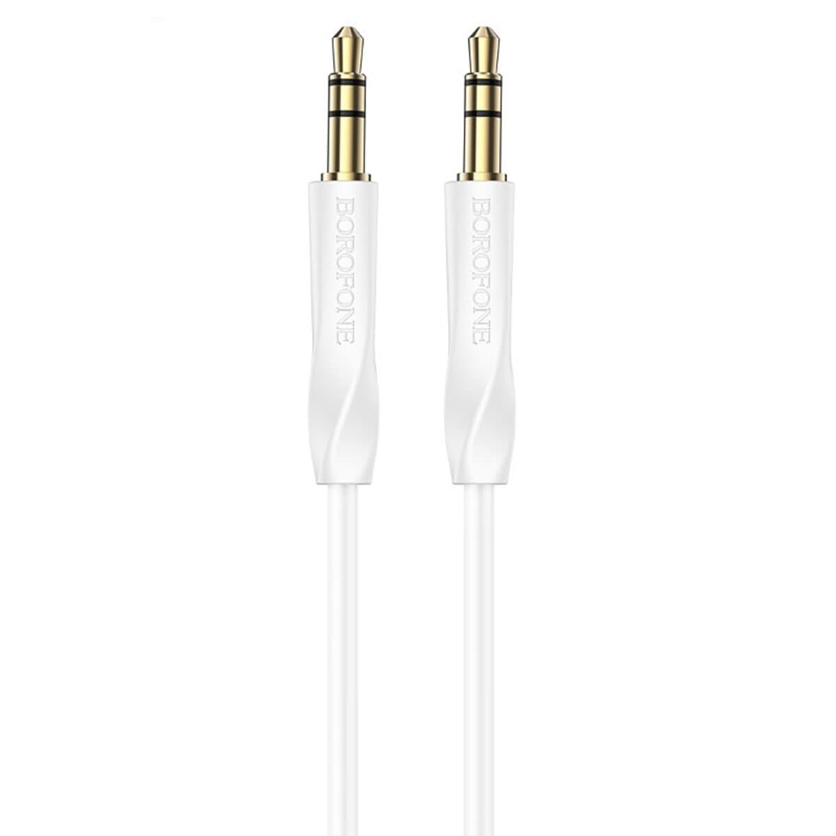 Аудіо кабель BOROFONE BL16 Clear sound AUX 3.5mm to AUX 3.5mm Audio Cable 1m White (BL16W)