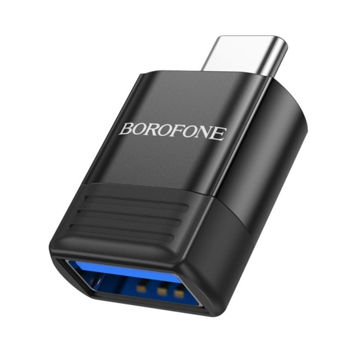 Адаптер перехідник BOROFONE BV18 Type-C male to USB female USB3.0 adapter Black (BV18C)