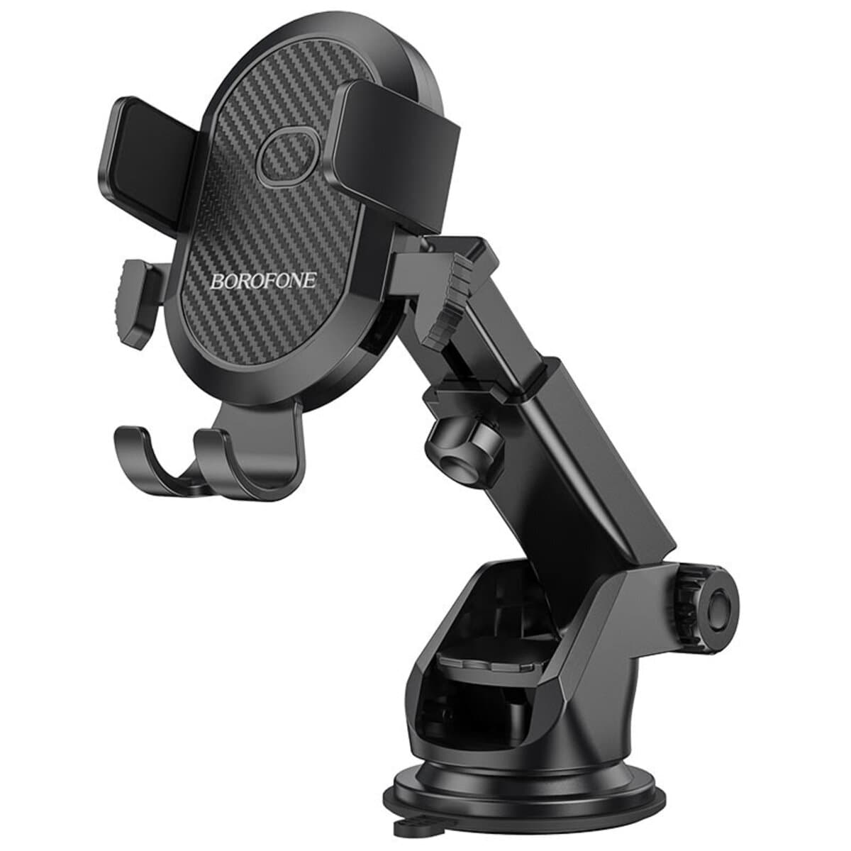 Тримач для телефону автотримач BOROFONE BH39 Amazing bay one touch center console car holder Black (BH39B)