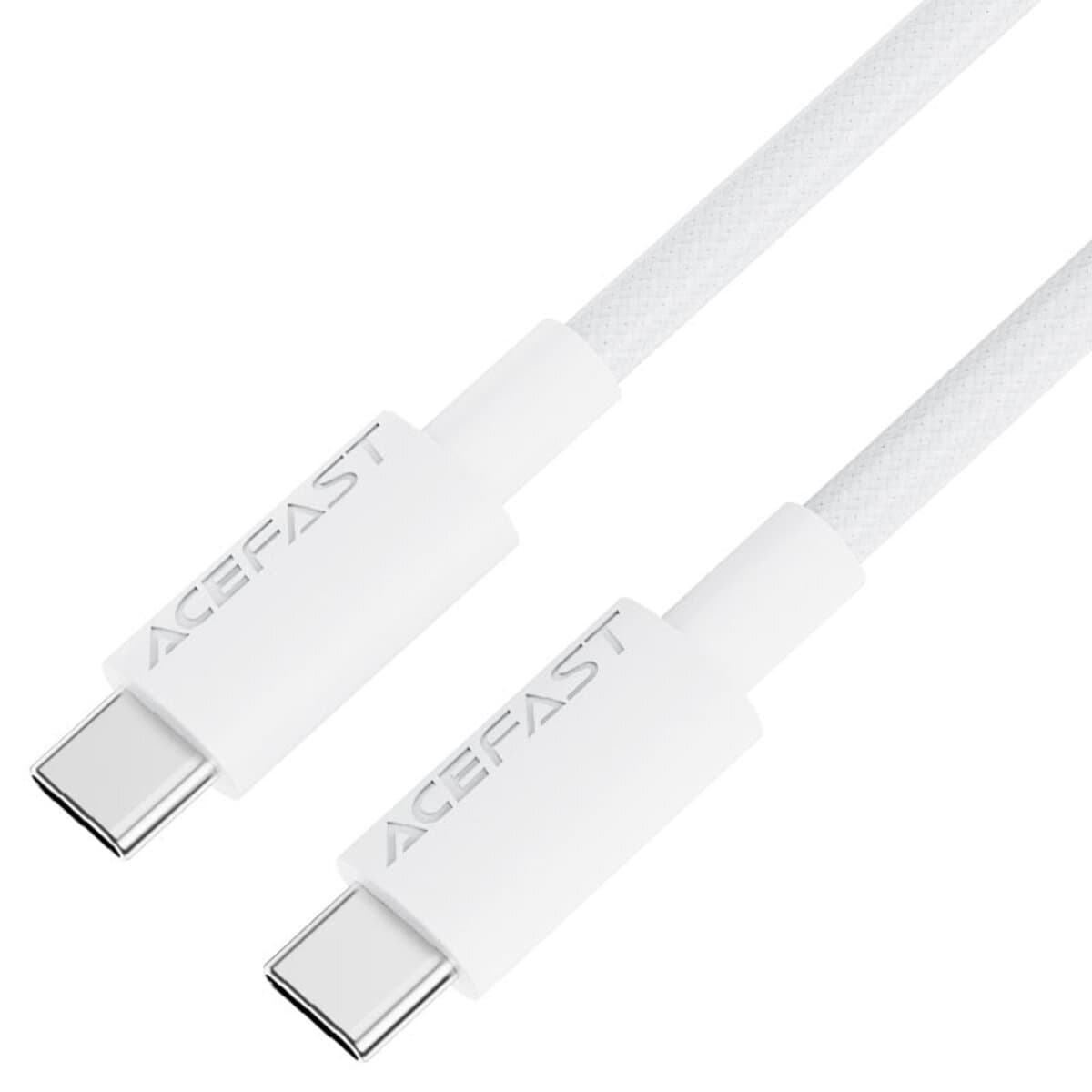 Кабель ACEFAST C18-03 Type-C to Type-C braid charging data cable 1.2m 3A White