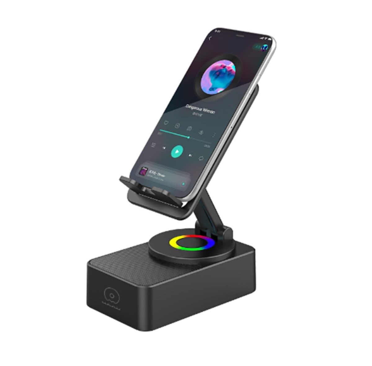Бездротова портативна колонка з підставкою WUW-R190 500mAh Black