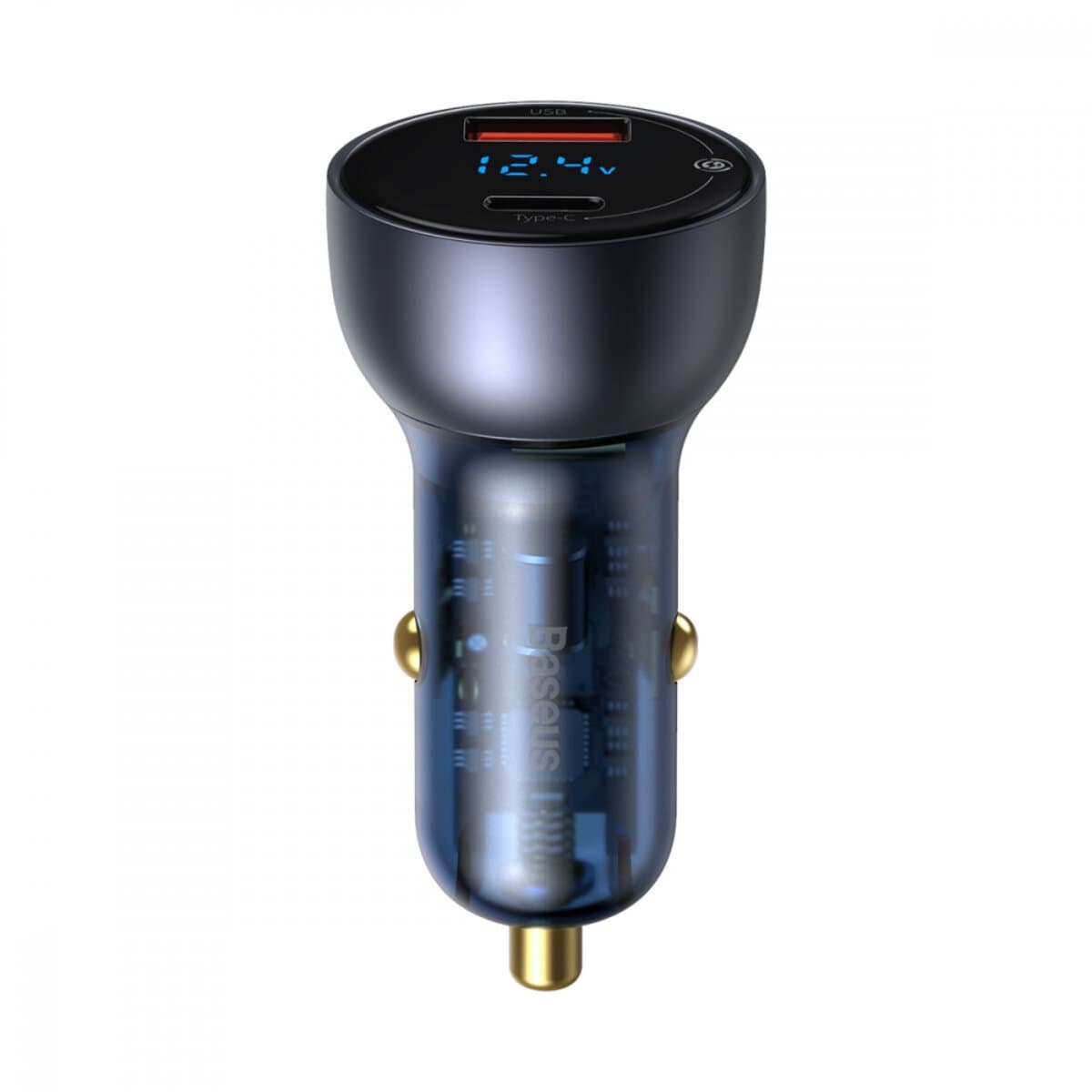 Автомобильное зарядное устройство Baseus Particular Digital Display QC+PPS Dual Quick Charger Car Charger 65W Dark Grey (CCKX-C0G)