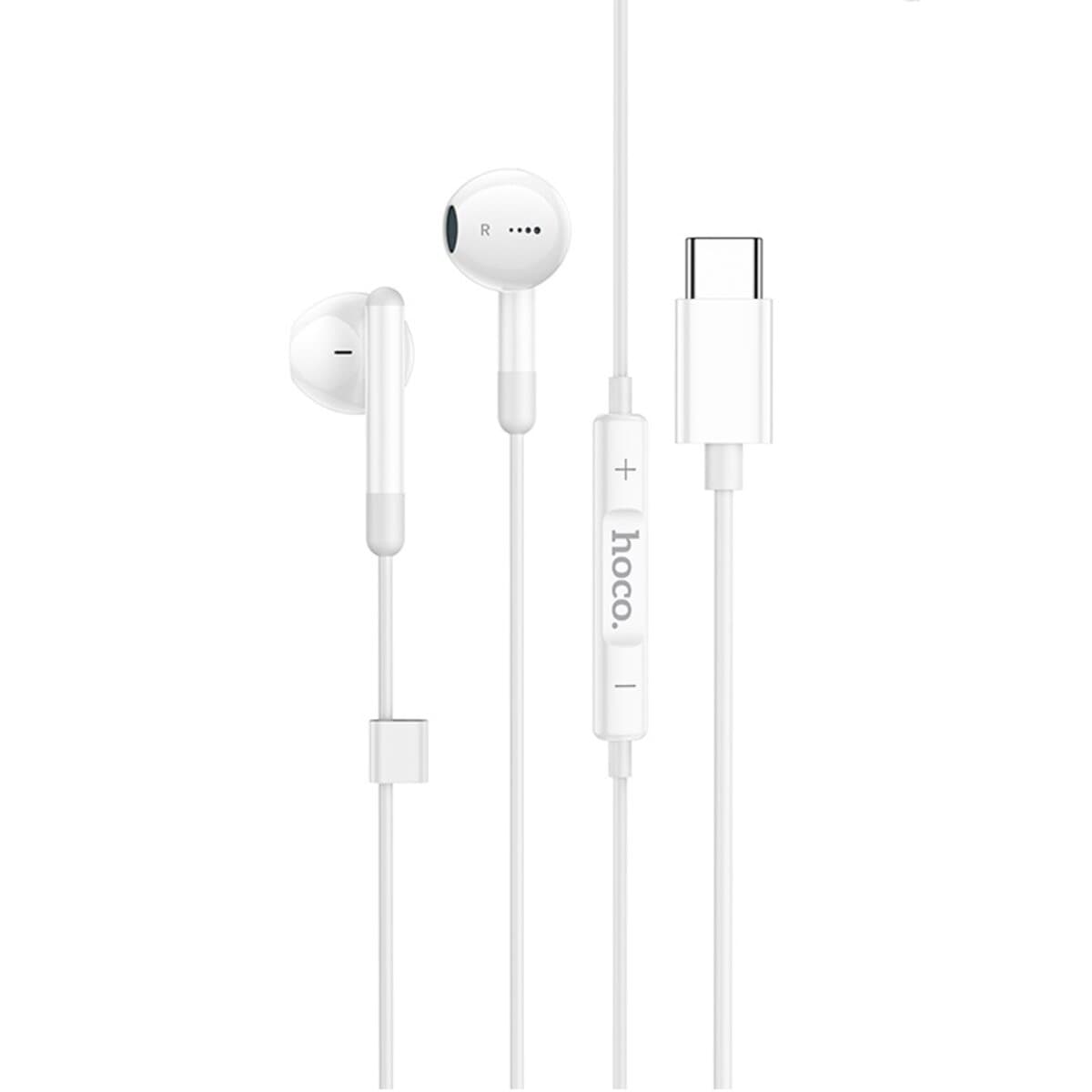 Дротові навушники HOCO M93 Type-C Joy Wire-Controlled Digital Earphones with Microphone 1.2м White