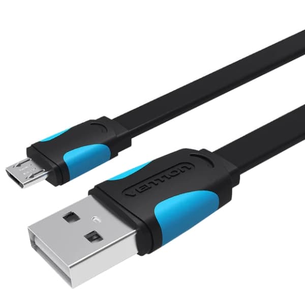 Кабель Vention USB 2.0 M microUSB M 1м Black (VAS-A08-B100)