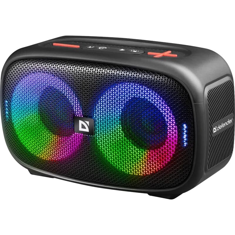 Бездротова портативна колонка Defender Q5 20Вт 1.0 Bluetooth/FM/USB/TF/IPX5 LED 2400mAh Black (65305)