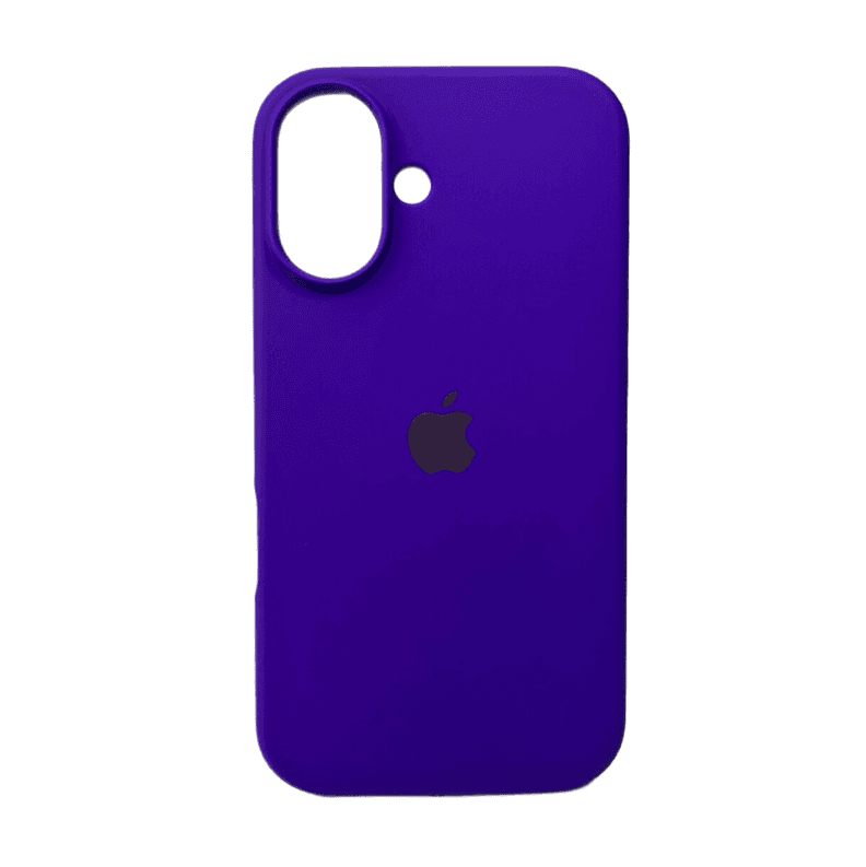 Защитный чехол-накладка Silicone Full Case AA Open Cam для Apple iPhone 16 Dark Purple (FullOpeAAi16-22)