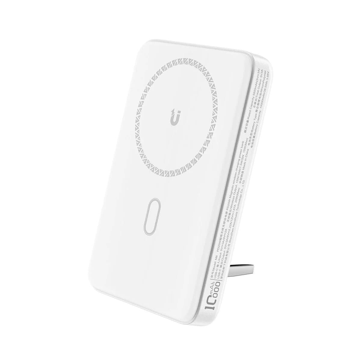 Powerbank павербанк з бездротовою зарядкою УМБ ACEFAST M6 PD20W 10000mAh 5V 3A White (AFM6W)