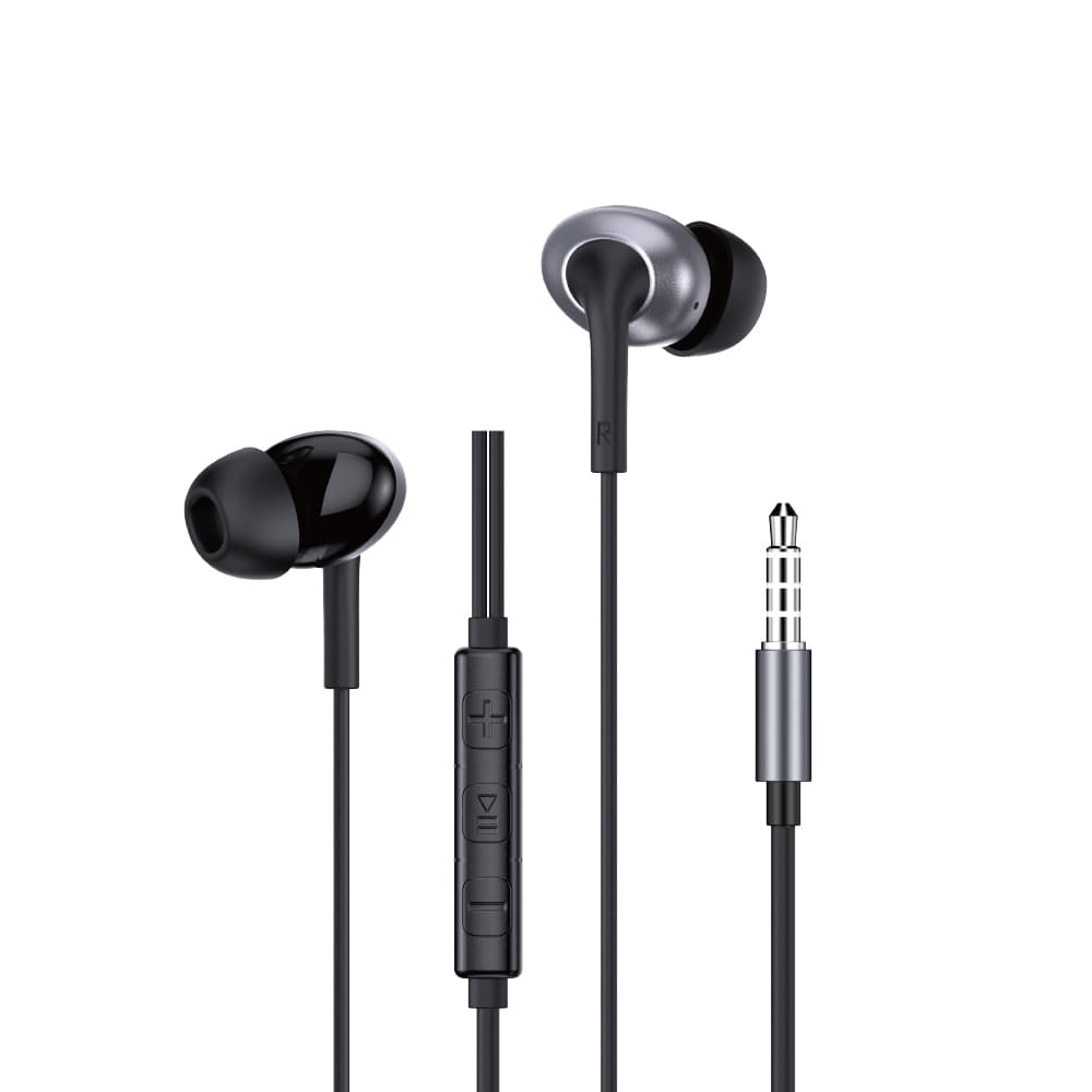 Дротові навушники WIWU EB317 Stereo Wired Earbuds 3.5mm 1.2м Black