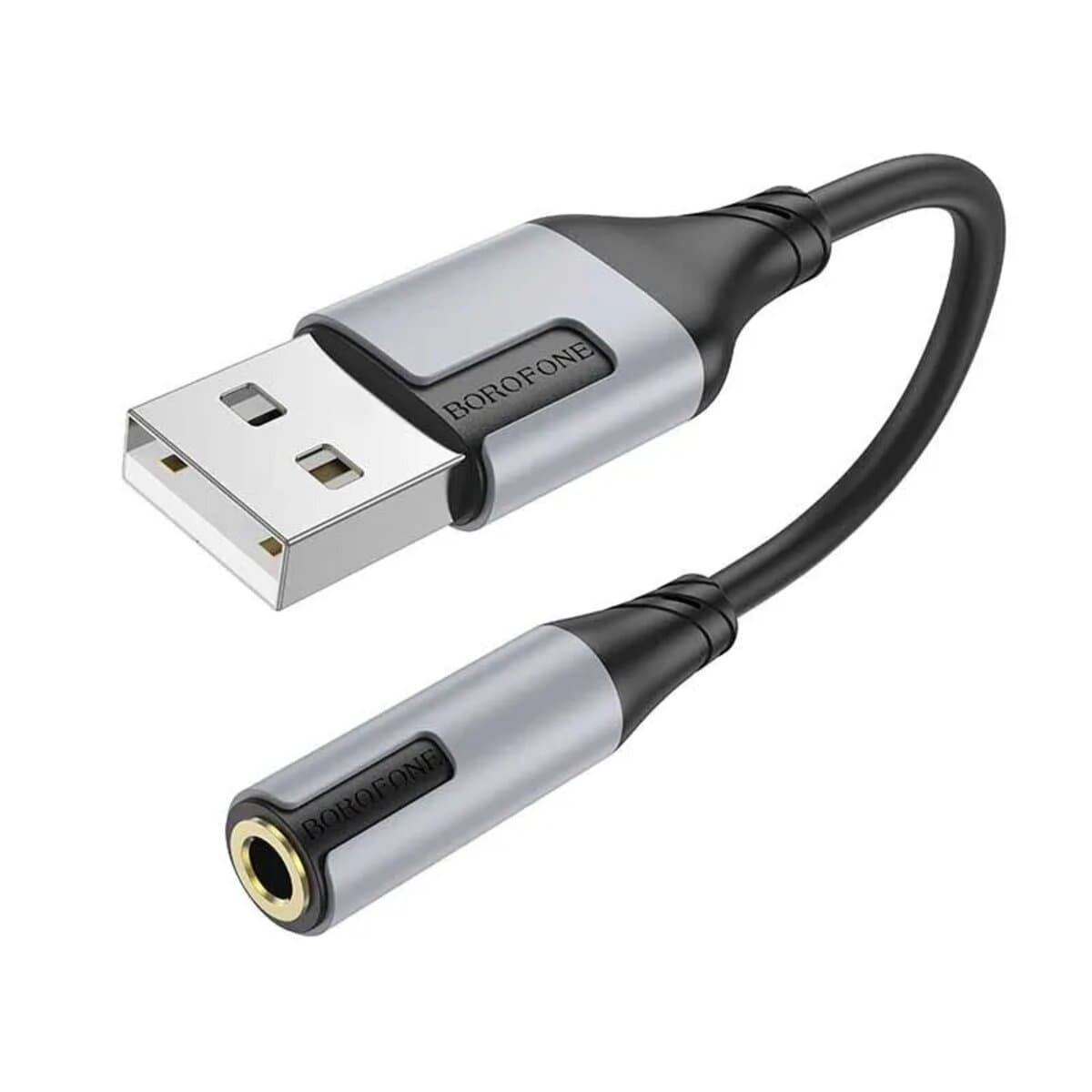 Перехідник BOROFONE BV19 Creator USB to AUX 3.5mm зовнішня технологія Sound card Black