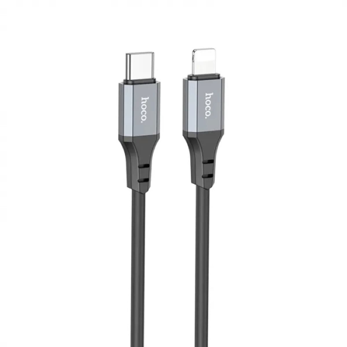 Кабель HOCO X92 Honest Type-C to Lightning PD silicone charging data cable 3м 2.4А Black