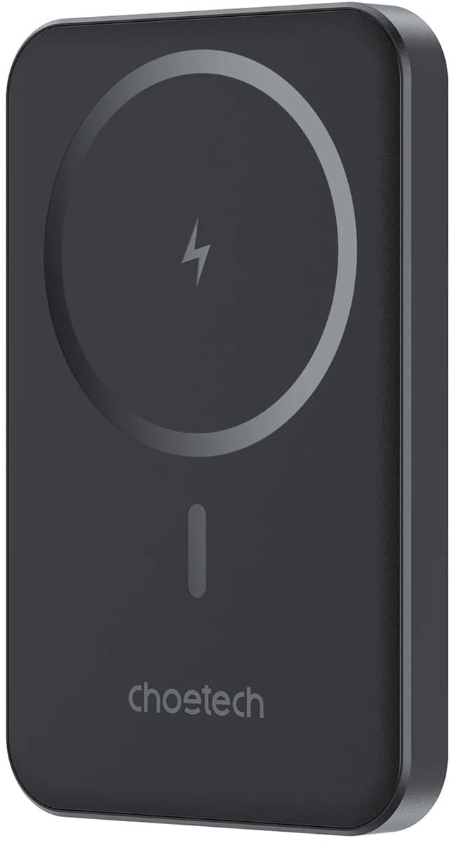 Powerbank павербанк УМБ Choetech Slim Magnetic Wireless 5000mAh 20W PD Qi-15W USB-C In/Out Black ( B709-CCBK)