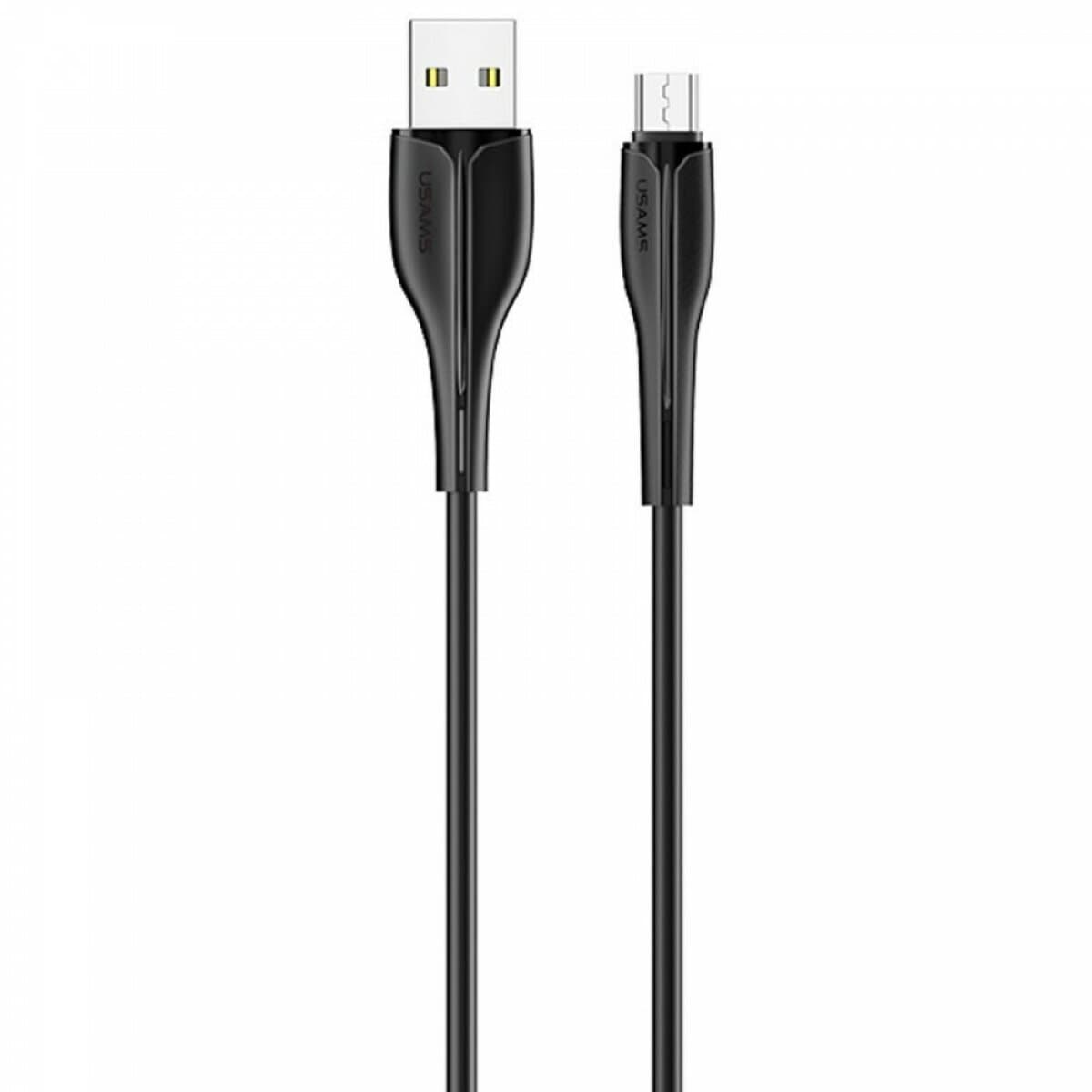 Кабель Usams US-SJ373 U38 USB to Micro-USB Charging and Data Cable 1m 2A Black (SJ373USB01)