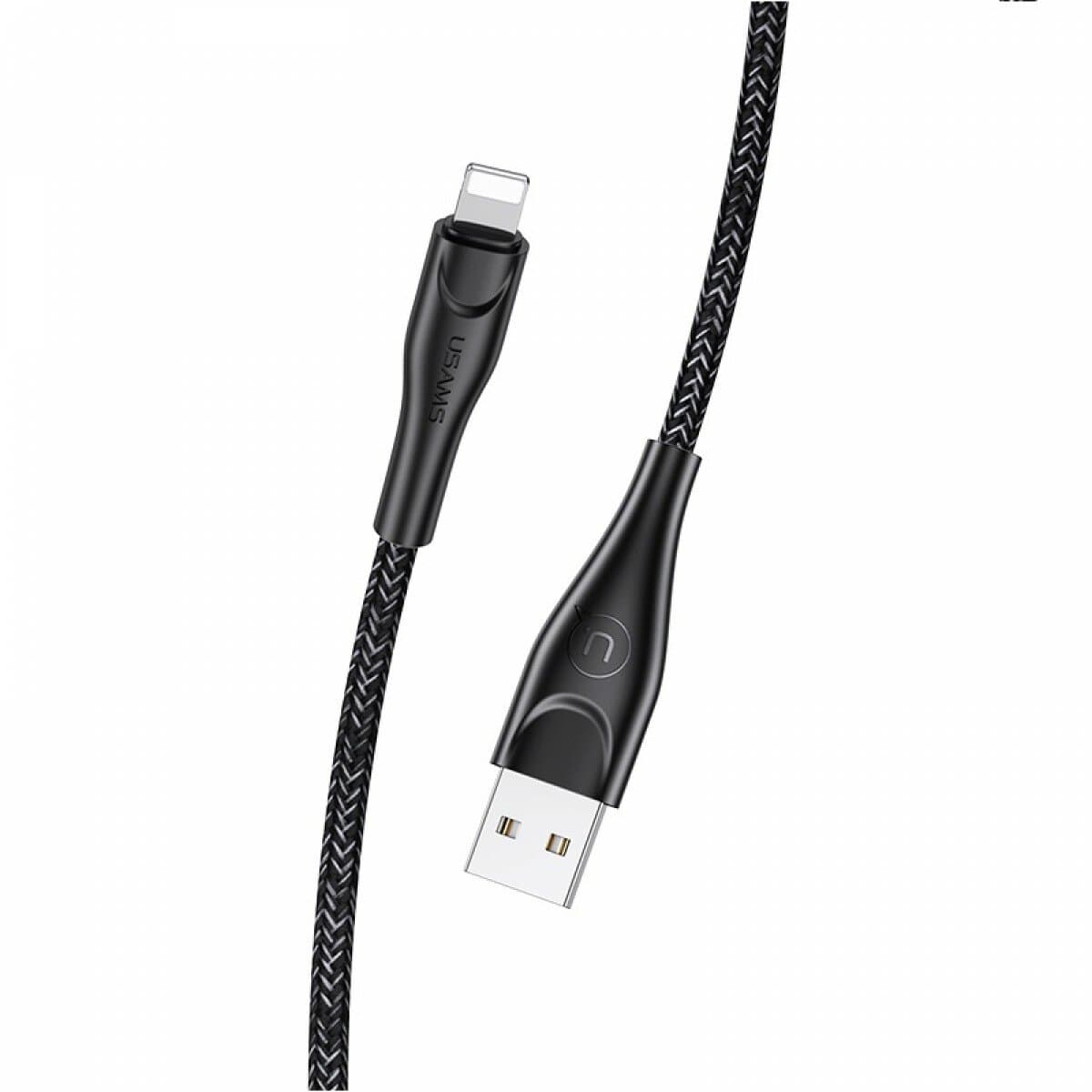 Кабель Usams US-SJ394 U41 USB to Lightning Braided Data and Charging Cable 2m 2A Black (SJ394USB01)