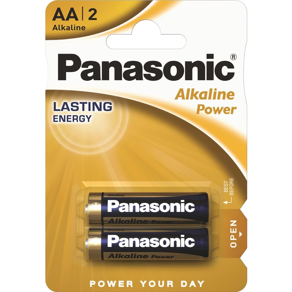 Батарейка Panasonic ALKALINE POWER лужна AA 1.5В 2 шт (LR6REB/2BP)