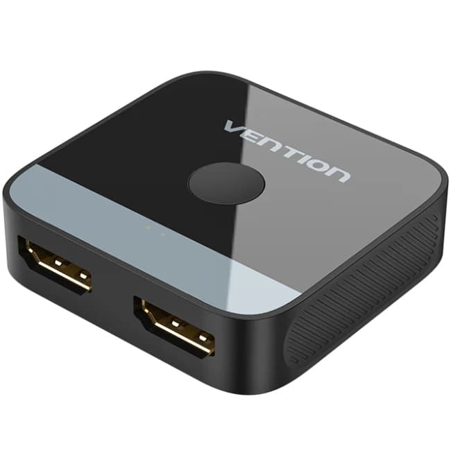 Світч Vention HDMI 2.0 UHD 4K 60Hz 3D HDCP 1080P Switch перемикач двонаправлений 2in1out Black (AKOB0)