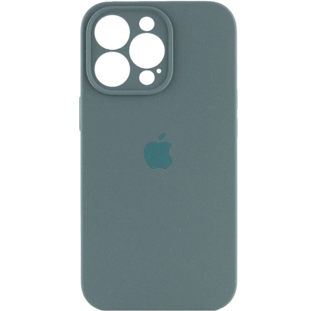Защитный чехол-накладка Silicone Full Case AA Camera Protect для Apple iPhone 16 Pro Pine Green (FullAAi16P-46)