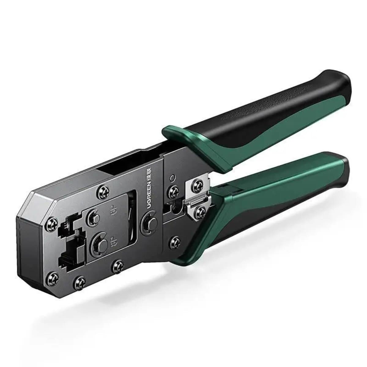 Обтискний інструмент кримпер обтискач UGREEN Crimping Tool RJ-45/RJ-11 Black-Green (UGR-70683)