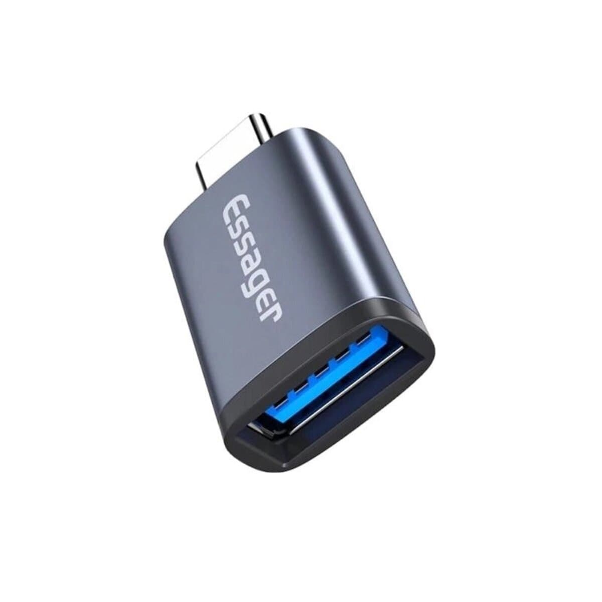 Адаптер перехідник Essager Soray OTG USB Female to Type-C Male USB3.0 Adaptor Grey (EZJAC-SRA0G)