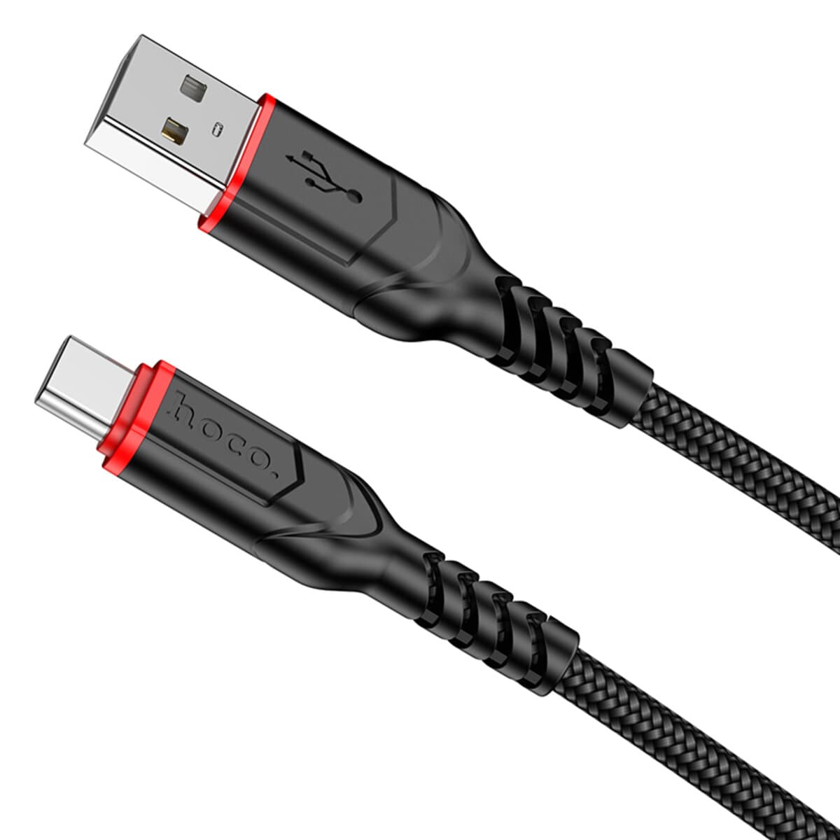 Кабель Hoco X59 Victory charging data cable USB to Type-C 2m 3A Black