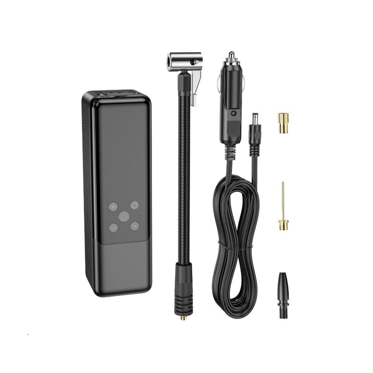 Автомобільний насос від прикурювача HOCO ZP5 May smart air pump 12V 3.5 атм Black