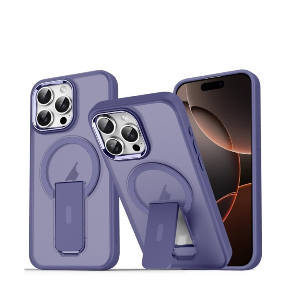 Защитный чехол-накладка Cosmic Magnetic Stand для Apple iPhone 16 Pro Max Purple (MagStand16PMPurple)