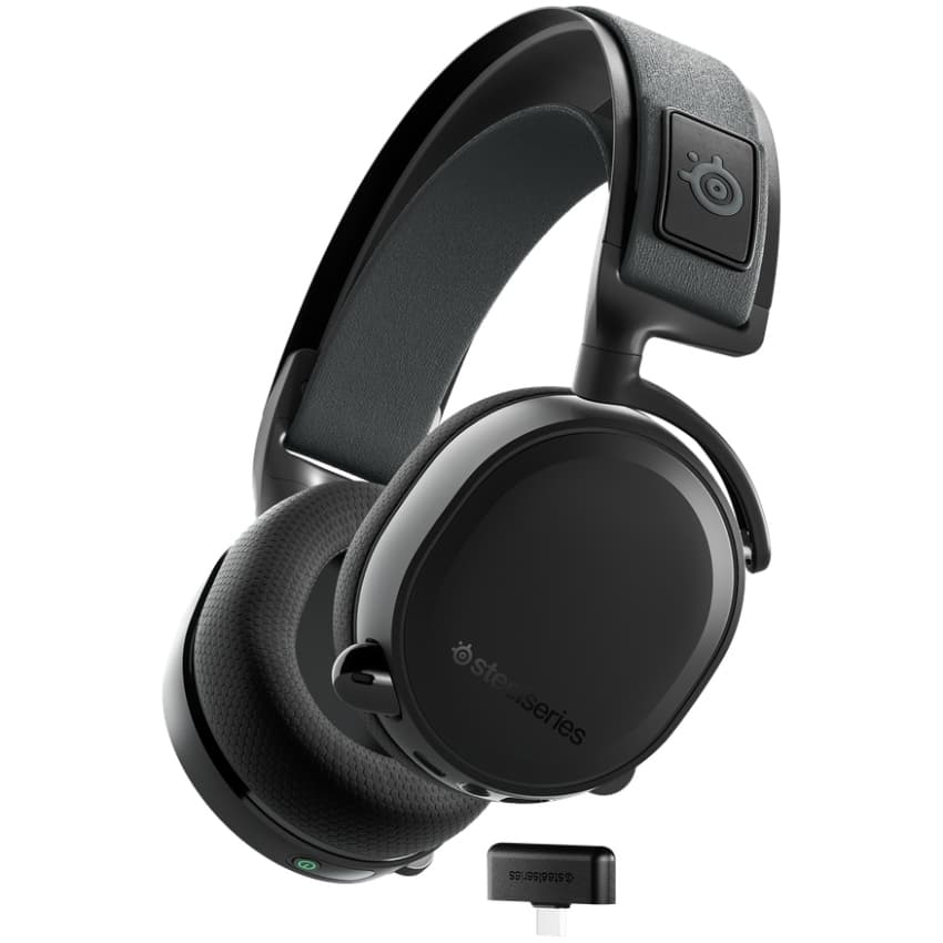 Бездротові ігрові навушники з мікрофоном SteelSeries Arctis 7+ Black (61470)