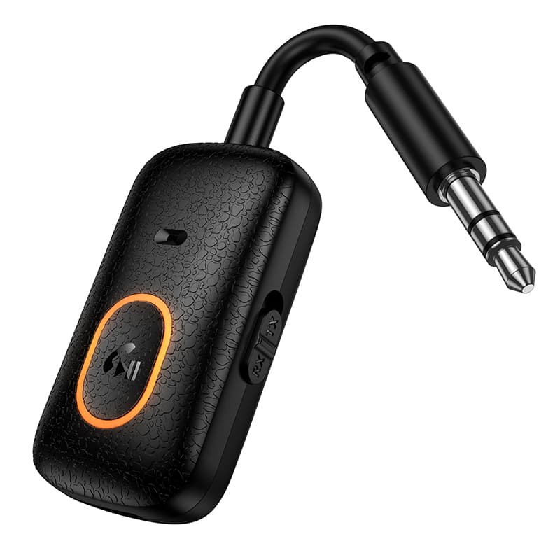 Bluetooth-ресивер трансмітер HOCO E151 Graceful AUX BT5.4 audio receiver/transmitter 150mAh Black