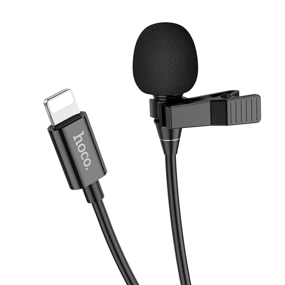 Мікрофон петличка HOCO L14 Lightning Lavalier microphone 2м Black