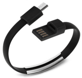 Кабель-браслет S0551 USB to Micro-USB 2.0 RTL Black