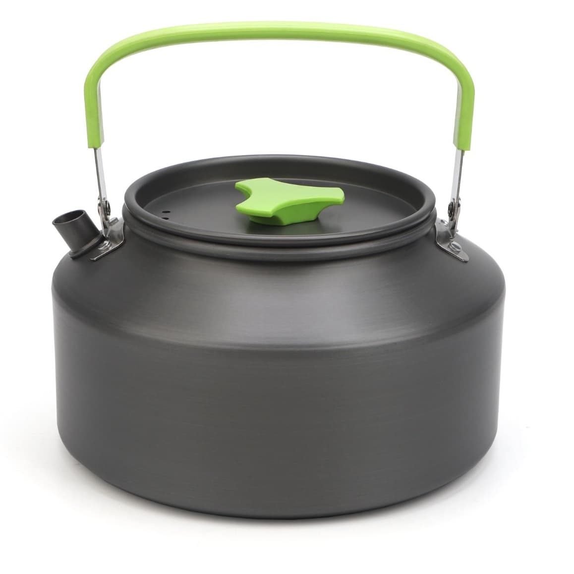 Туристичний похідний чайник з анодованого алюмінію Ranger Turist RA 9958 1.6L Black-Green