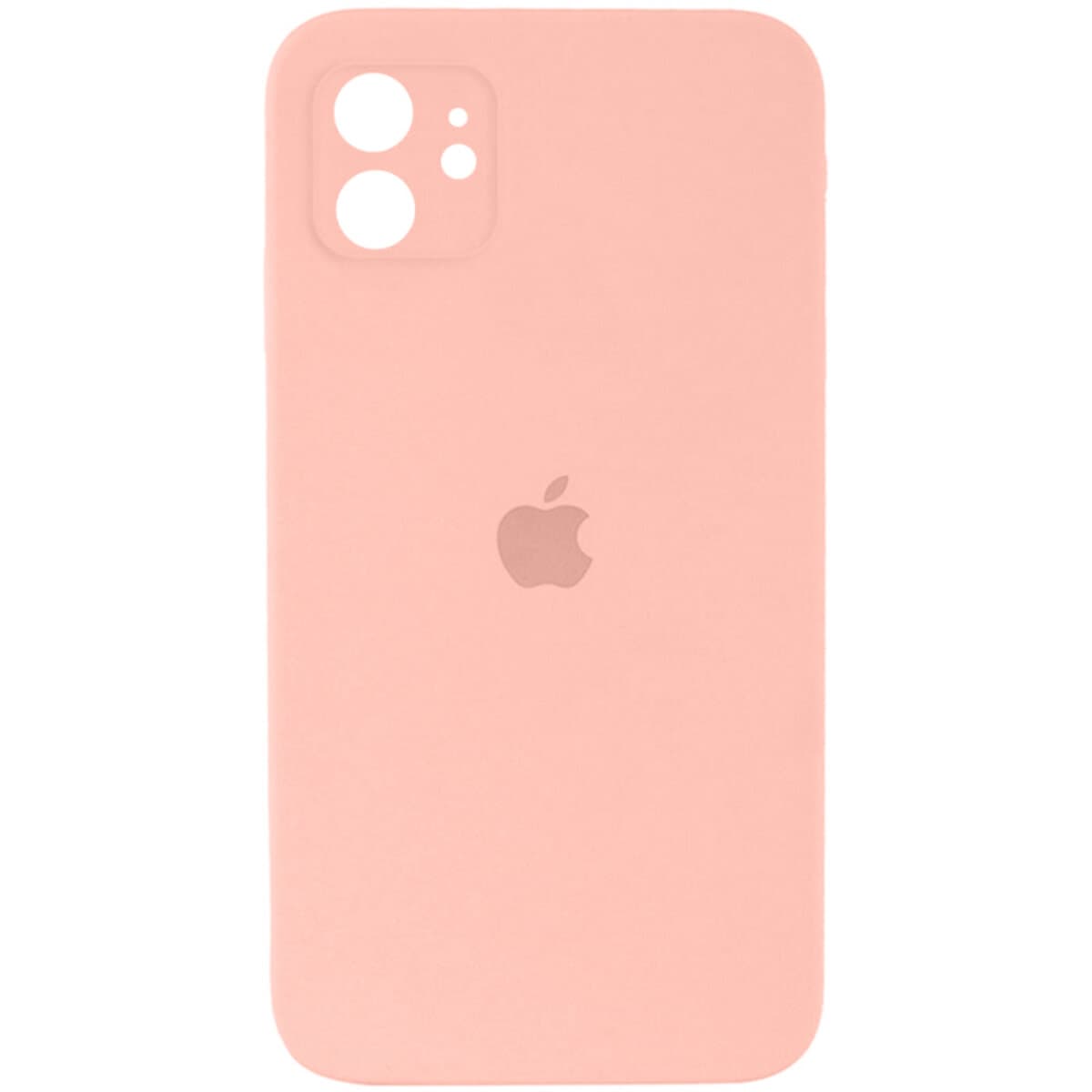 Защитный чехол-накладка Silicone Full Case AA Camera Protect для iPhone 12 37 Grapefruit (FullAAi12-37)