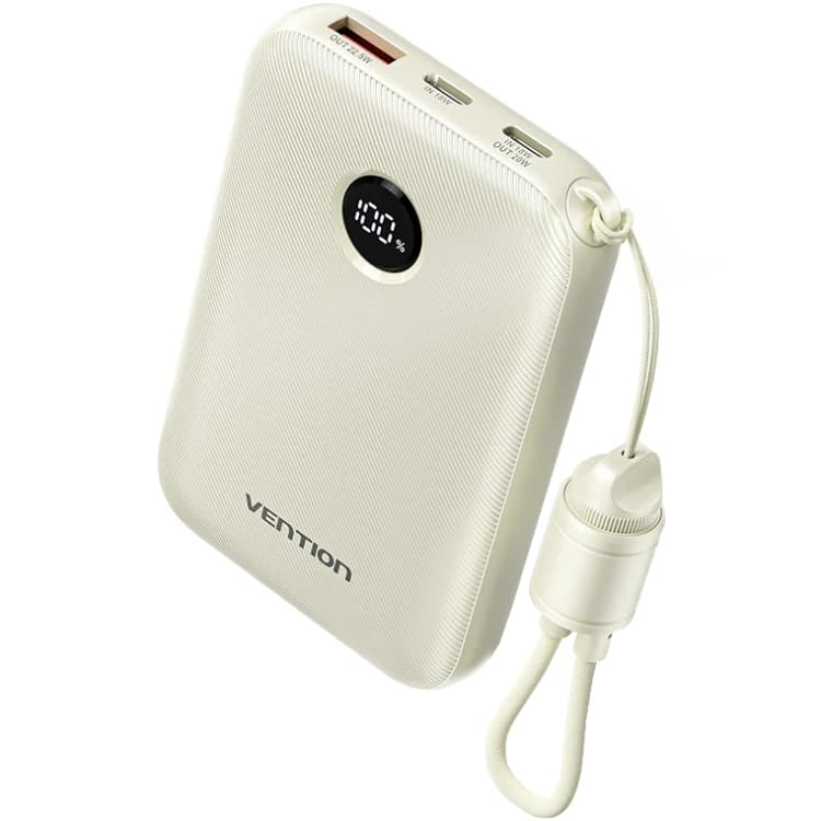 Powerbank павербанк УМБ Vention 10000mAh 22.5W Fast Charging USB-A 2xType-C Beige (FKAN0-C)