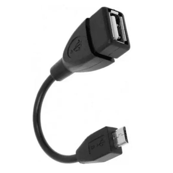 Кабель перехідник USB OTG USB Female to Micro-USB Black (287264)